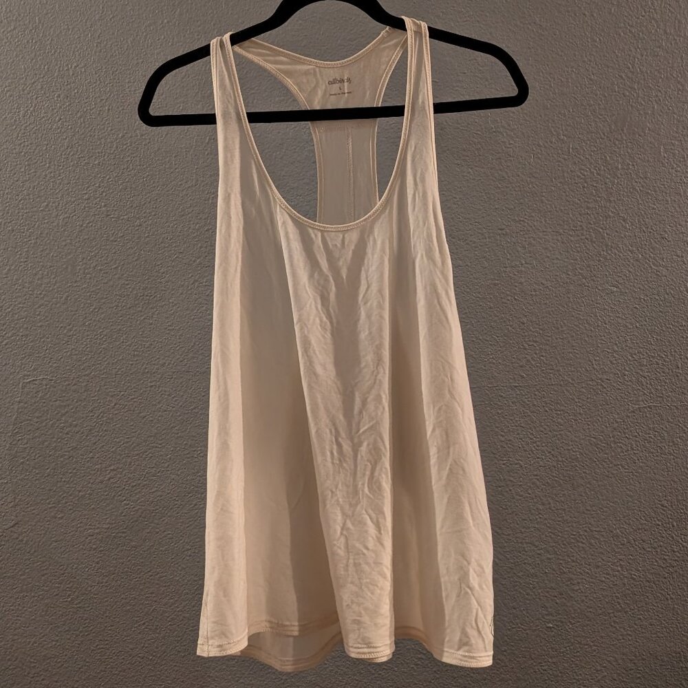 allbirds Women's Natural Flow Studio Tank Blizzard White Sz L